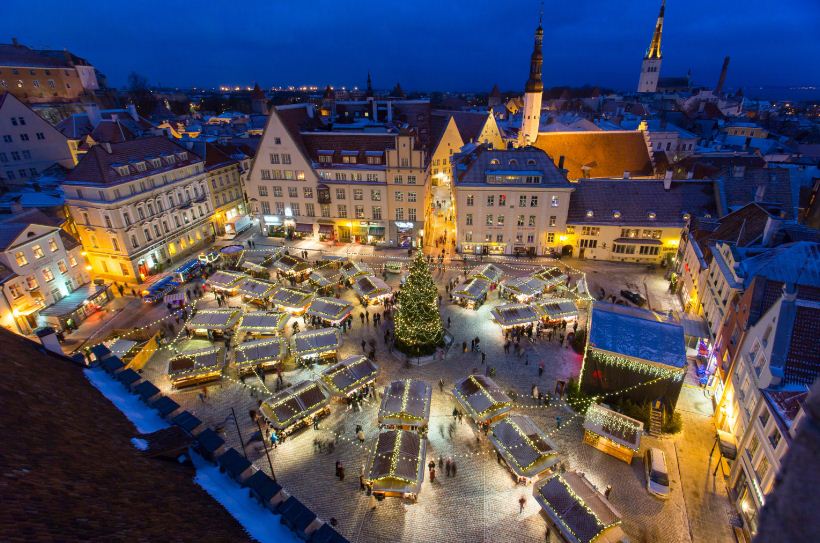 Mercado de Natal em Tallinn