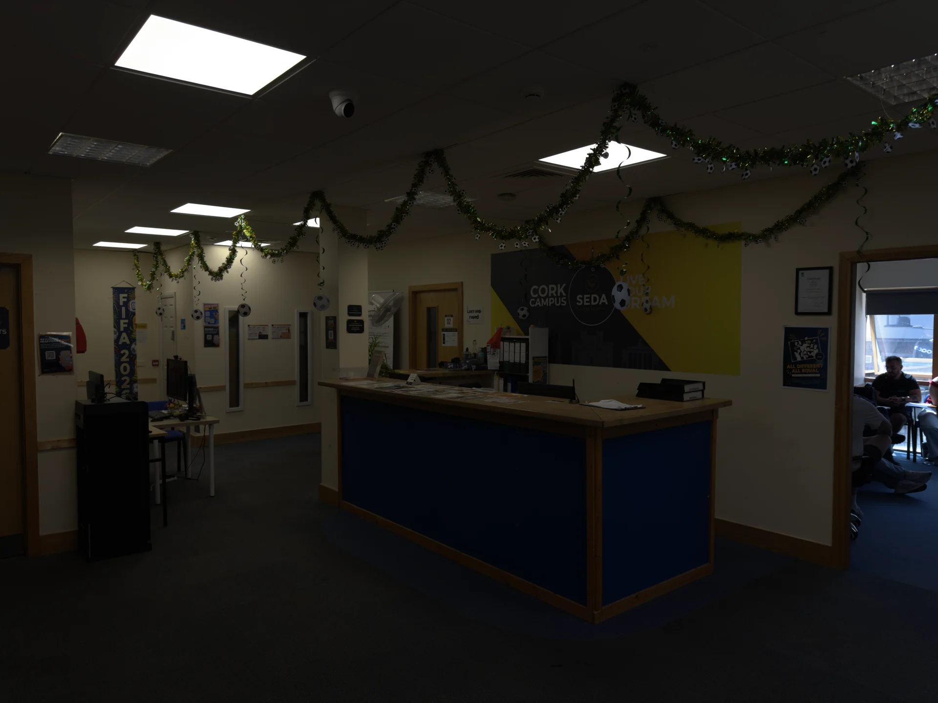 Reception area at SEDA College Cork