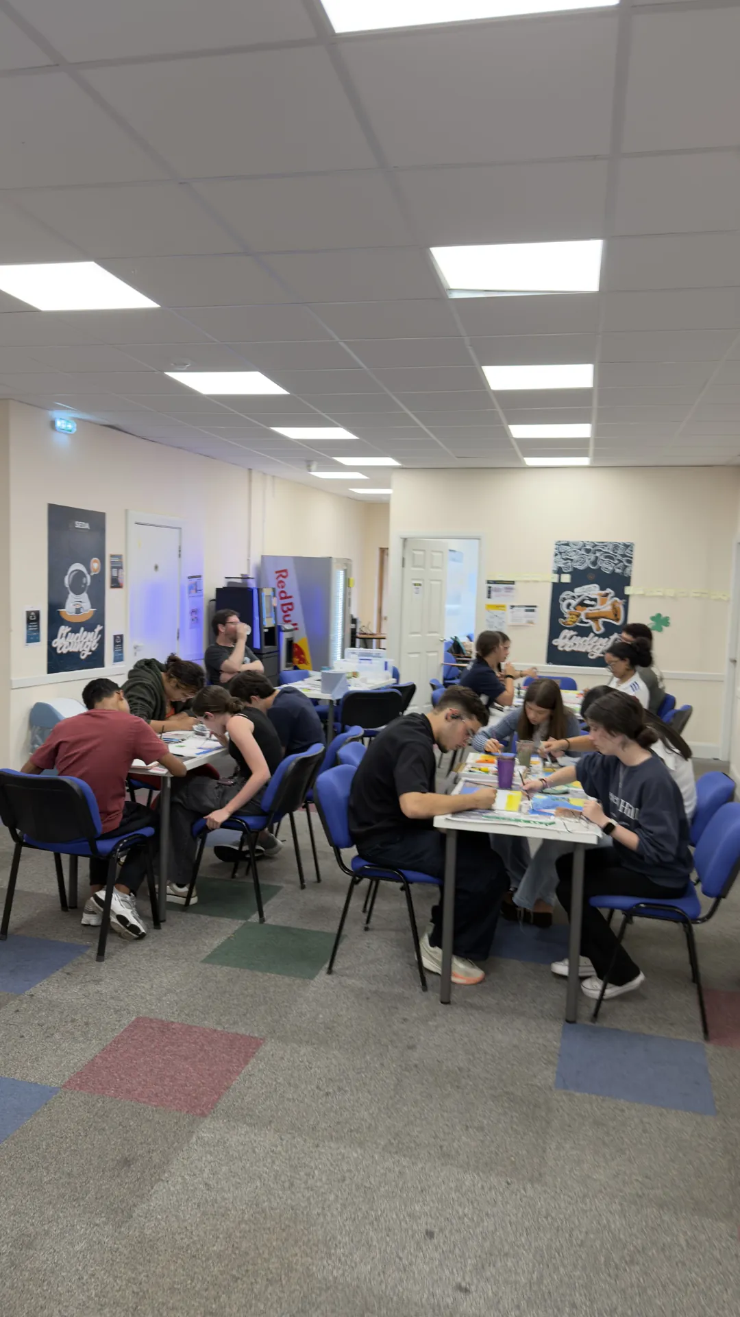 Students working together at SEDA College Cork